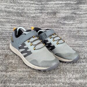 Merrell Big Kid Nova‎ 3 Size 6.5 Gray Black Hook & Loop Athletic Running Shoes
